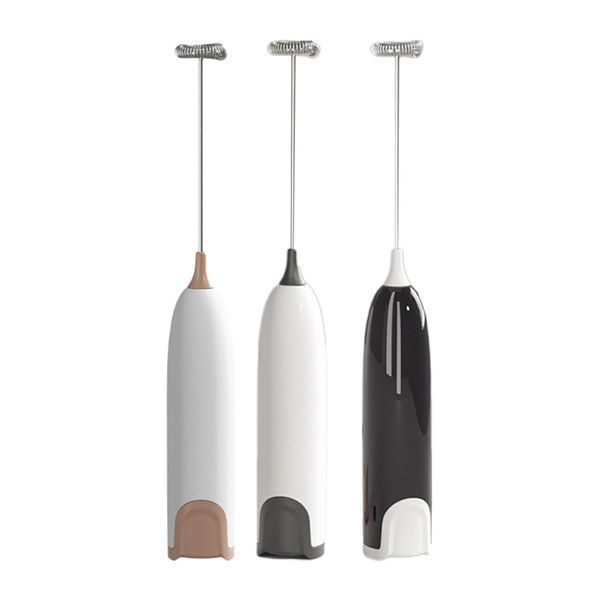 Міксер Milk Frother для молока, електричний, побутовий, для капучино і лате, портативний, Бежевий 1501BW фото
