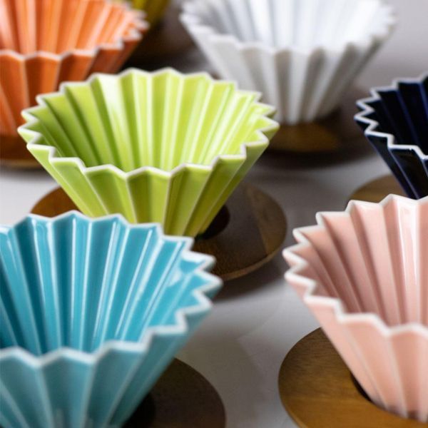 Пуровер порцеляновий Origami Dripper M Green Зелений, 99301067 99301067 фото