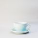 Чашка і блюдце для лате Loveramics Egg Cafe Latte Cup & Saucer, 300 мл, River Blue C088-17BBL фото