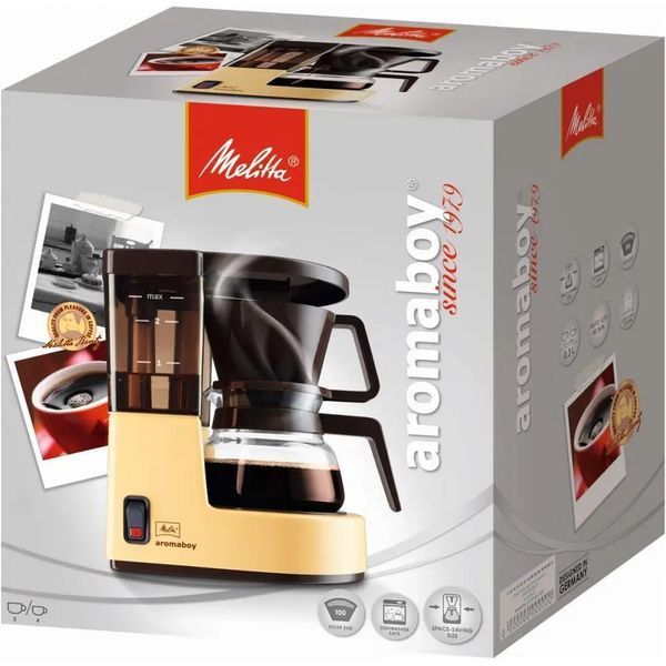 Фільтрова кавоварка Melitta Aromaboy Коричнева 2 чашки 310 мл капельна для заварювання кави 1015-03 фото
