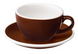 Чашка и блюдце для капучино Loveramics Egg Cappuccino Cup & Saucer, 200 мл, Brown C088-23BBR фото