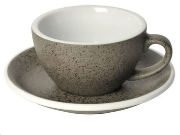 Чашка и блюдце для капучино Loveramics Egg Cappuccino Cup & Saucer, 200 мл, Granite C088-76BGL фото