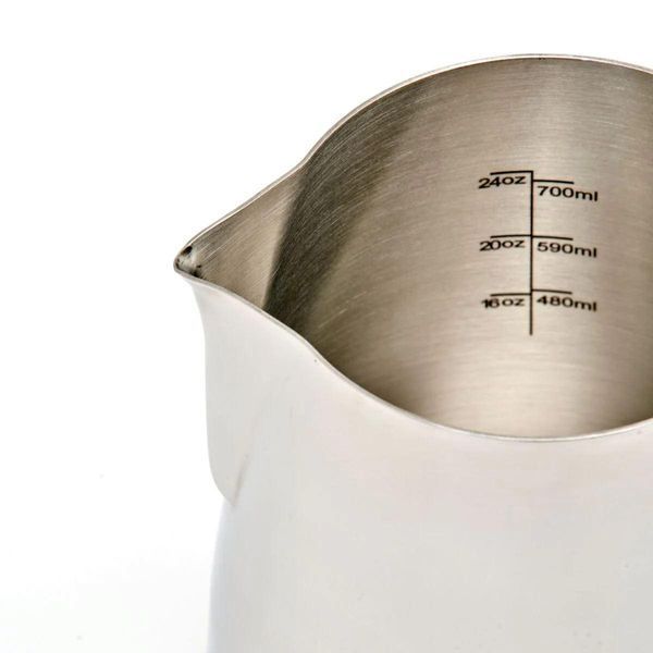 Молочник питчер нержавеющая сталь Rhinowares Classic 950 мл с носиком для взбивания молока для кофейни RHCLAS32 фото