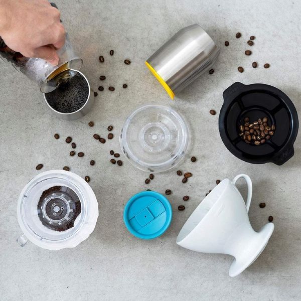 Пуровер воронка v60 02 Hario для приготовления фильтр кофе, с многоразовым фильтром, керамика, Белый, 400 мл PDC-02-W фото