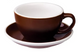 Чашка і блюдце для латте Loveramics Egg Cafe Latte Cup & Saucer, 300 мл, Brown C088-05BBR фото