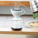 Пуровер воронка v60 02 Hario для приготовления фильтр кофе, с многоразовым фильтром, керамика, Белый, 400 мл PDC-02-W фото 2