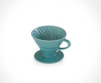 Керамическая воронка Hario V60 02 Turquoise для кофе, Бирюзовая, 400 мл 3VDC-02-TQ-UEX фото