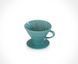 Керамічна воронка Hario V60 02 Turquoise для кави, Бірюзова, 400 мл 3VDC-02-TQ-UEX фото 1