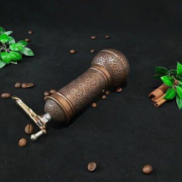 Ручная кофемолка для турки, сферическая, с металлическими жерновами и регулировкой помола, для турецкого кофе CB100-1 фото