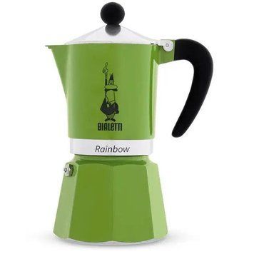 Гейзерна кавоварка Bialetti Rainbow Green (6 чашок - 270 мл) 0004973/NP фото