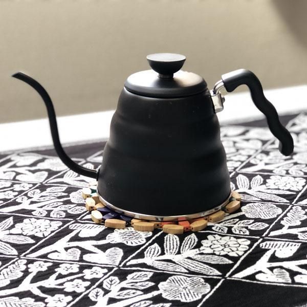 Чайник для фильтр кофе Hario V60 Buono VKB-120MB для варки фильтр кофе Черный из нержавеющей стали Черный VKB-120MB фото