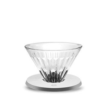 Пуровер Crystal Eye Dripper 02 стекло и серый металл TDP04CL фото