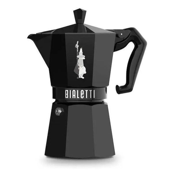 Гейзерная кофеварка Bialetti Moka Express Exclusive Black (6 чашек - 270 мл) 9066 фото