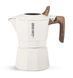 Кавоварка гейзерного типу MHW-3BOMBER Double Valve Moka Pot 1 cup для кави Біла з дерев'яною ручкою M5887W фото 1