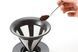 Пуровер пластиковий з металічним фільтром Hario Cafeor V60 02, 400 мл CFOD-02B фото 3