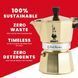 Биалетти гейзерная кофеварка Moka Express Gold для кофе на 3 чашки Золотистая алюминий для плиты 130 мл 5174 фото 3