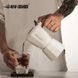 Кавоварка гейзерного типу MHW-3BOMBER Double Valve Moka Pot 1 cup для кави Біла з дерев'яною ручкою M5887W фото 2