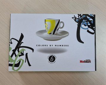 Набор CaffeMolinari Colors by Numbers (чашки эспрессо коллекционные, 6 шт) 1005255 фото
