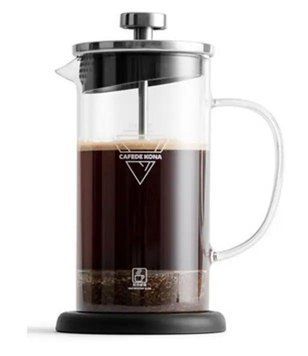 Колба френч-пресс Cafede Kona, 350 мл, Французкий пресс для заварки, стеклянный, для чая и кофе c прессом 300422 фото