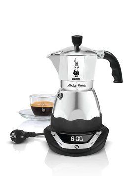 Електрична гейзерна кавоварка Bialetti Moka Easy Timer на три порції 130 мл для приготування кави з автовідключенням домашня 1232C фото