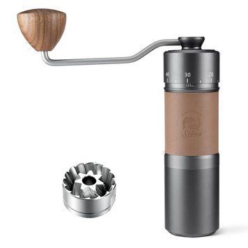Ручная кофемолка iCafilas Exterior Premium Manual Grinder с металлическими жерновами и регулировкой помола GM2214 фото