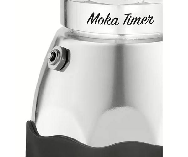 Электрическая гейзерная кофеварка Bialetti Moka Easy Timer на три порции 130 мл для кофе с автоотключением 1232C фото