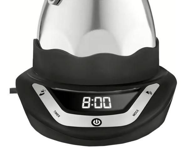 Электрическая гейзерная кофеварка Bialetti Moka Easy Timer на три порции 130 мл для кофе с автоотключением 1232C фото
