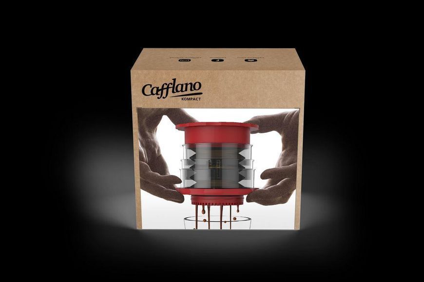 Компактная ручная кофеварка Cafflano Compact, Красная P100-RDEU фото