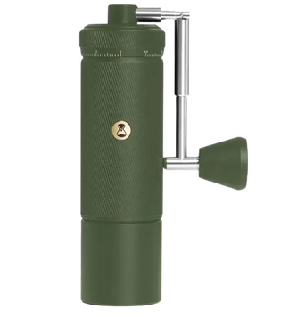 Ручна кавомолка Timemore Chestnut S3 Grinder Green з регулюванням рівня помолу з конічними сталевими жорнами S3-Olive Green фото