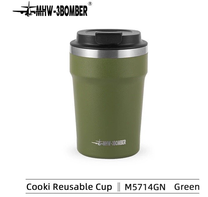 Термочашка 360 мл. MHW-3BOMBER Кружка термос для кофе Vacuum Coffee Mugs Белая